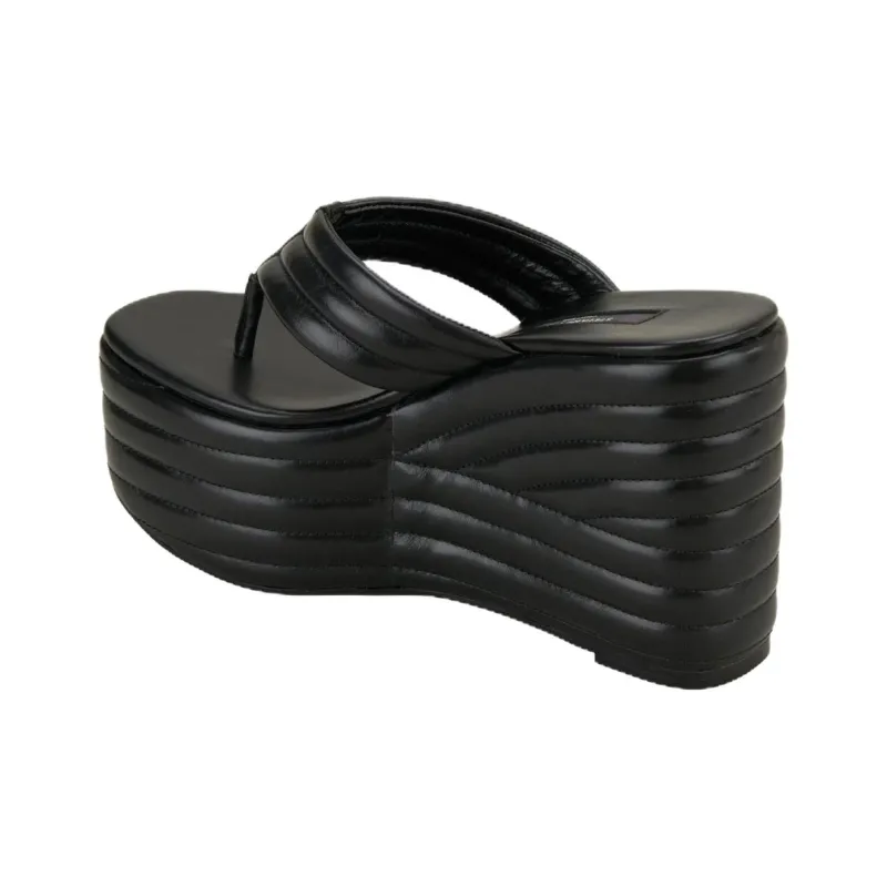 ZARA Stefano Pilati Collaboration Abrasion-Resistant Flip Flops Women's Black-2
