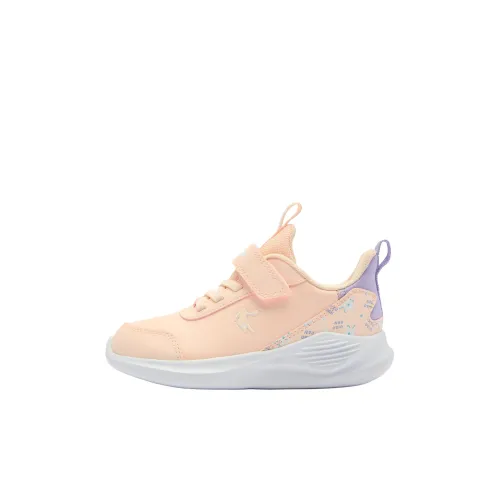 QIAODAN Slip Resistant Cushioning Low Top Kids' Running Shoes Pink Children Aged 3 7 Years Old