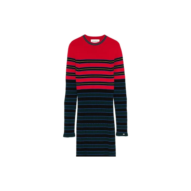 Sonia Rykiel Striped Knitted Midi Dress-2