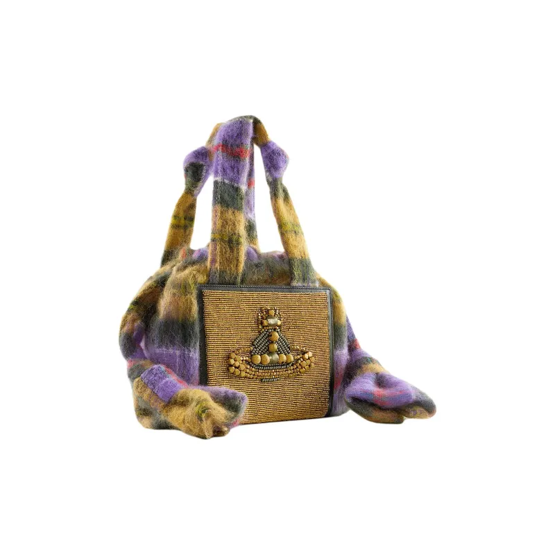 Vivienne Westwood Wool Handbag Medium Size Women's Multicolor-1