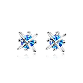 UX S925 Silver Stud Earrings Women's