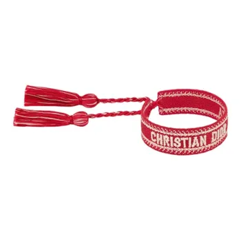 DIOR Cotton Bracelets Unisex Red/Blue