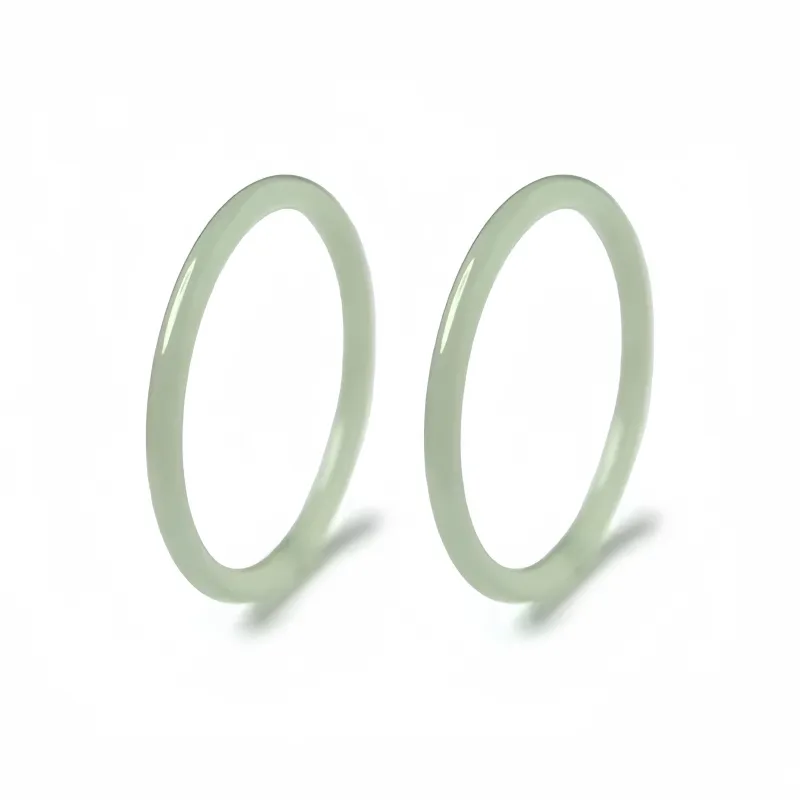 MUSHIFEN Hetian Jade Bangles Green Jade Women's-5