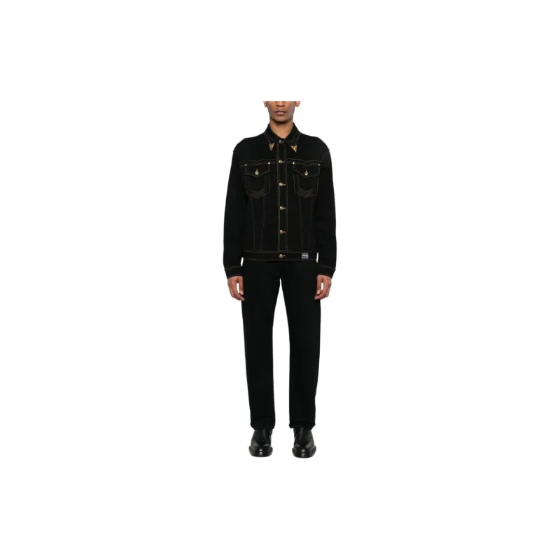 VERSACE JEANS COUTURE V Emblem Denim Jacket-1