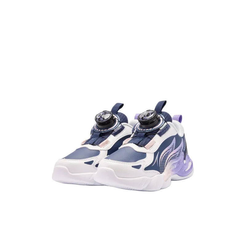 QIAODAN Anti Slip Wear Resistant Low Top Kids Lifestyle Shoes Blue Purple Children Aged 3 7 Years Old-2
