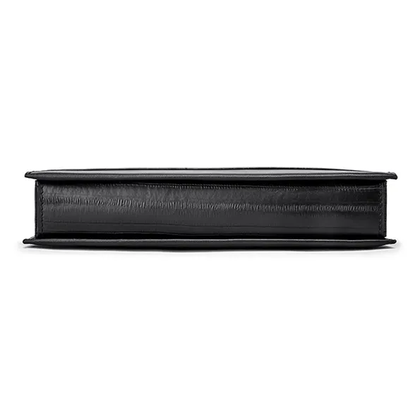 FAIRWHALE Top Grain Cow Leather Clutch Regular Men's Elegant Black-4