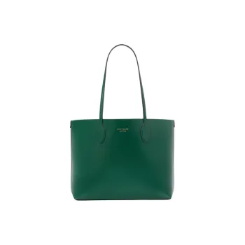 Kate Spade Leather Tote Bag Shopping Bag Shoulder Bag Handbag Large Size Women's Sesame Greens