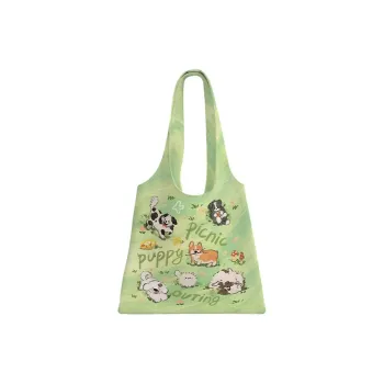 AOSONG Suede Tech Fabric Shoulder Bag Unisex Green