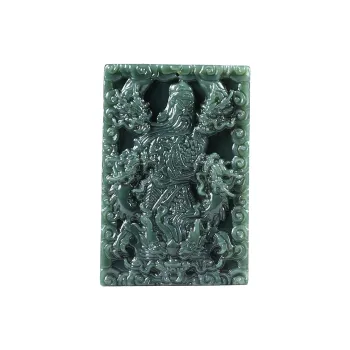Renyu Jewelry Hetian Jade Pendants Green Jade Men's