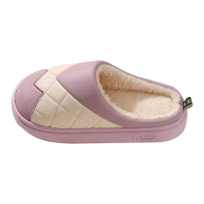 Shangheng Cotton Slipper Shoes For Spring And Fall Winter Home Use Indoor Slip Resistant Warm Fleece-2