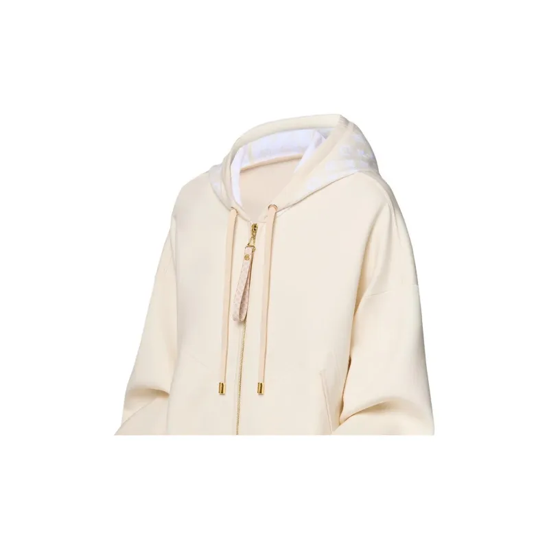 LOUIS VUITTON Monogram Accent Knit Hoodie-4