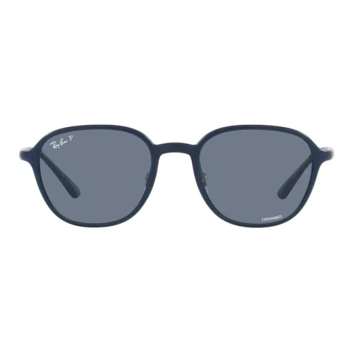RayBan Acetate Round Sunglasses Men's Blue