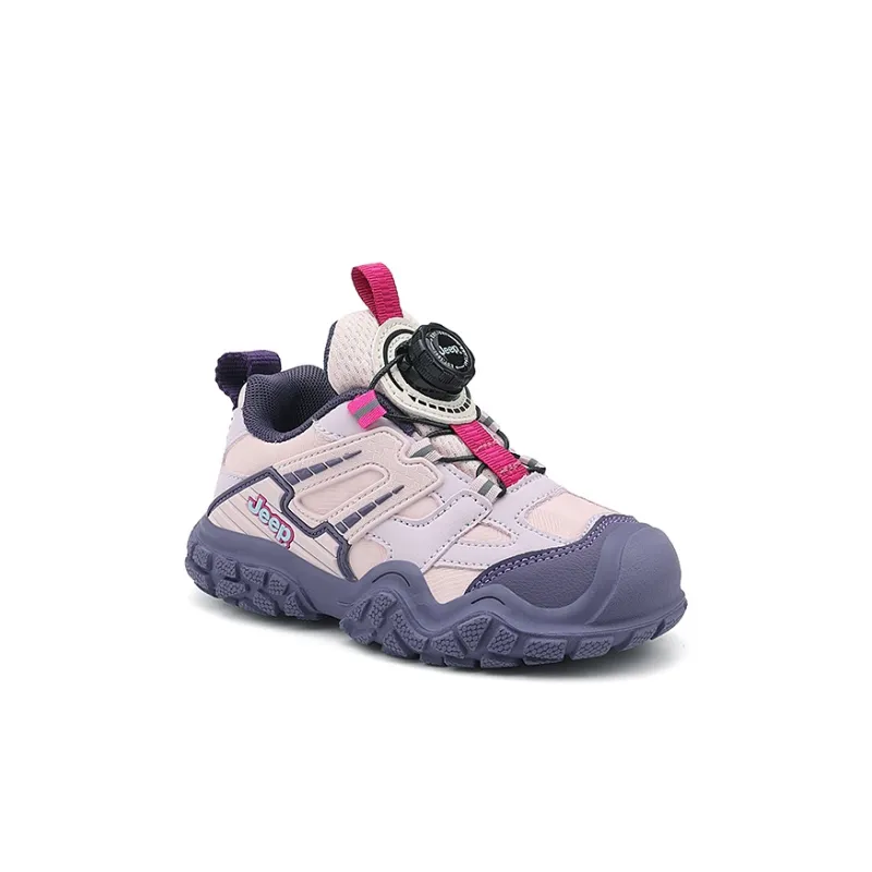 Jeep Wear Resistant Cushioning Slip Resistant Breathable Kids Lifestyle Shoes Pink Purple Kids'-6