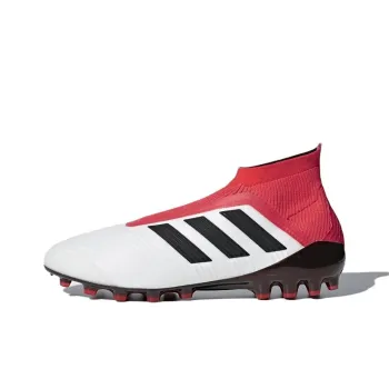 Adidas Predator 18+ Anti Slip Wear Resistant Soccer Shoes Men's White Pink Black
