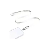 [Halter Style · Fashion Silver]Car Lanyard+Back Sticker