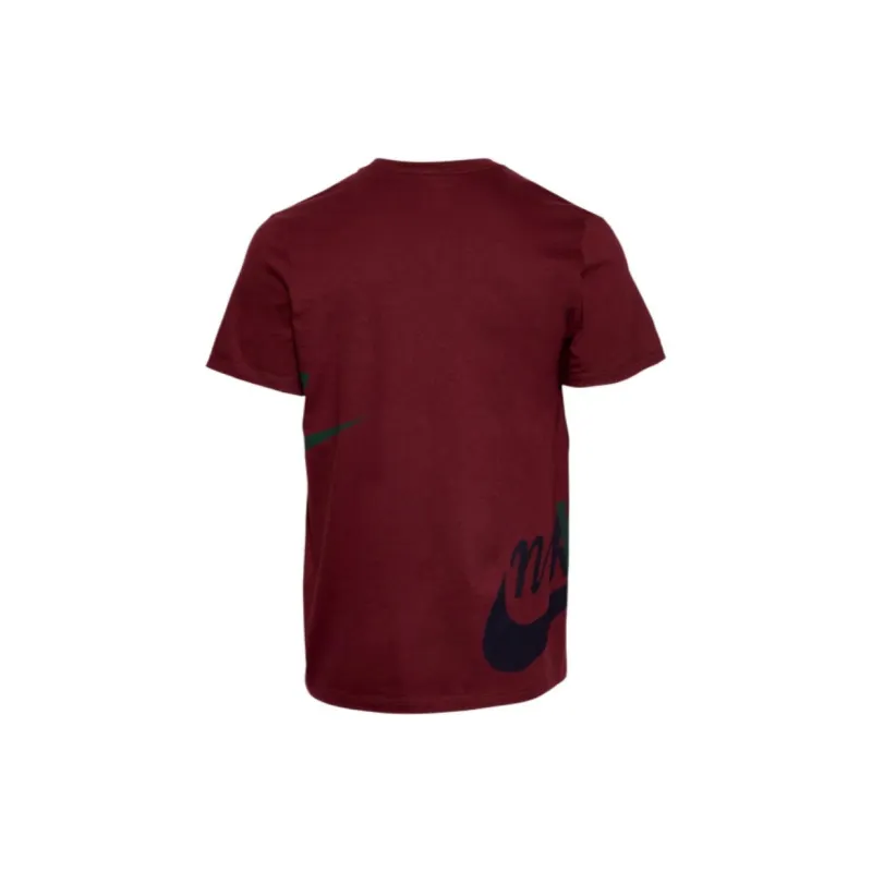 Nike T-Shirts Men Burgundy-1