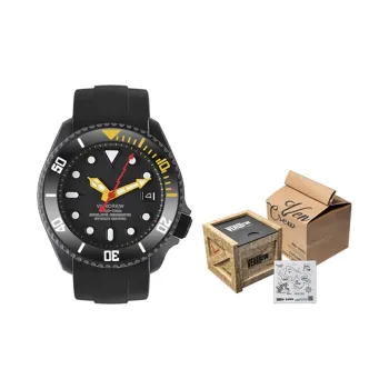 VENCREW Curry Pepper Automatic Mechanical Movement Watch Unisex Black Dial