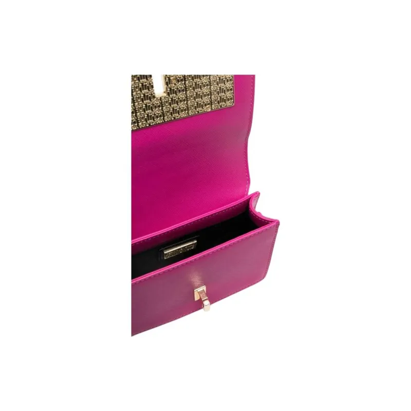 VERSACE JEANS COUTURE Polyester Handbag Shoulder Bag Women's Pink-3