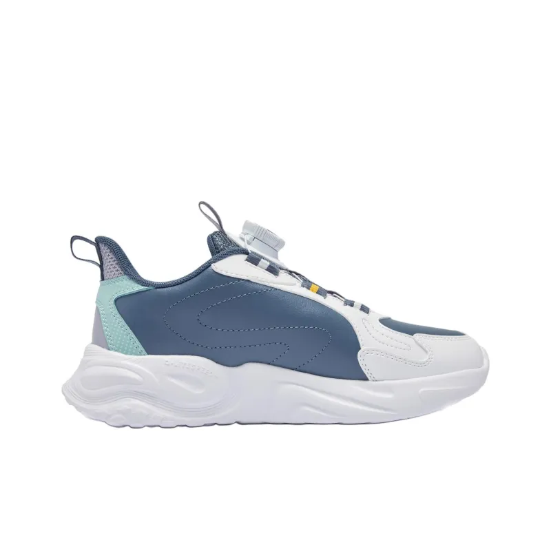 QIAODAN Anti Slip Wear Resistant Low Top Kids Lifestyle Shoes Off white blue Teenagers-1