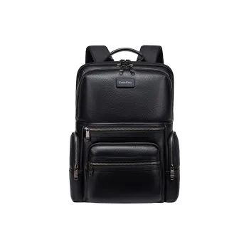 COLINS KEIRS Cow Leather Backpack Large Size Men's Black