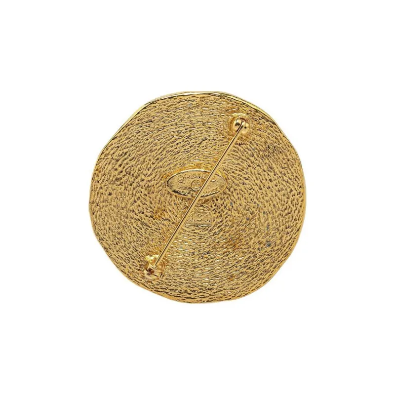 CHANEL 1970-1980 Plated 31 Rue Cambon Costume Brooch-1