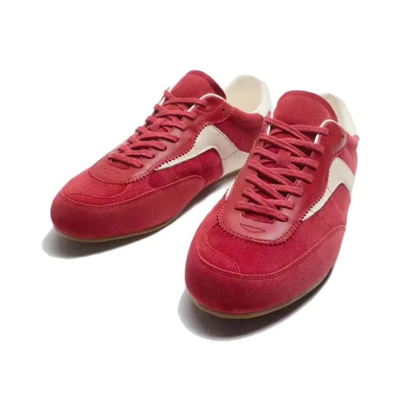 ZARA Low Top Casual Shoes Men's Red-2