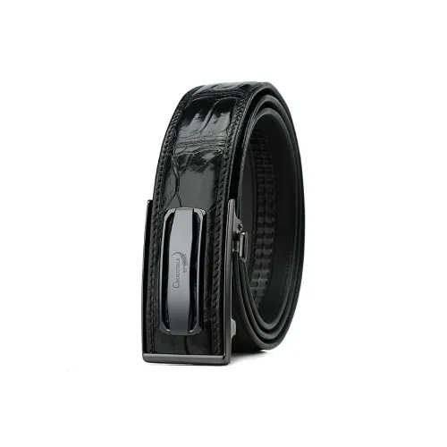 Crocodile Cow Leather Leather Belts Men's 3.5cm