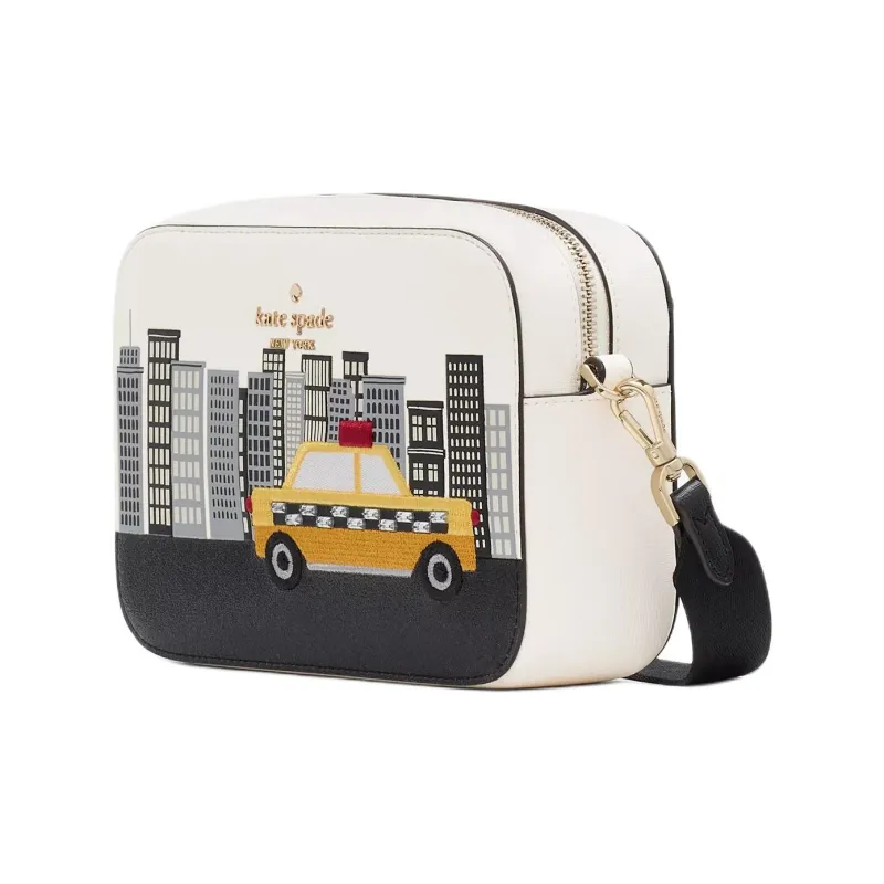 Kate Spade Polyvinyl Chloride Camera Bag Shoulder Bag Crossbody Bag Mini Women's Protein Cream Composite-1