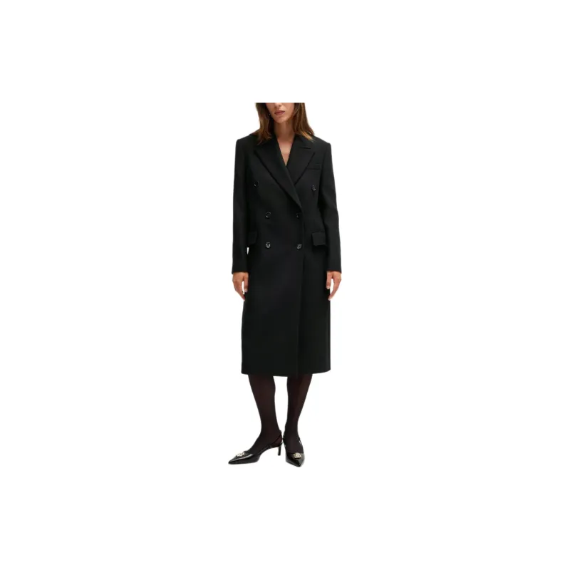HUGO BOSS FW24 Coat Women's Black-1