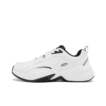 QIAODAN Source born Badminton Shoes Men Low Top Jordan White Black