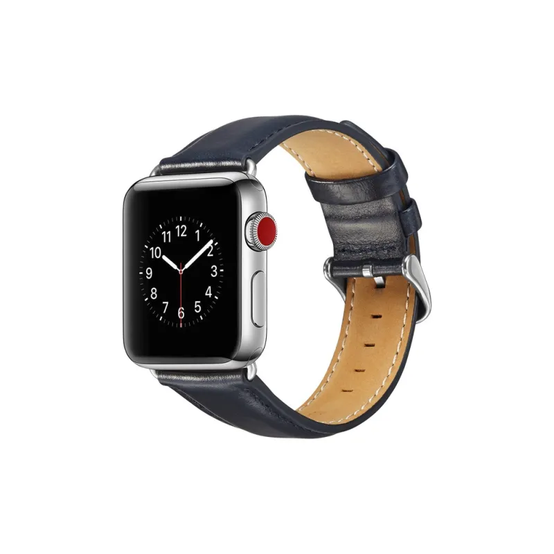 Vobafe Watch Band Apple Compatibility Cowhide Leather Material-10