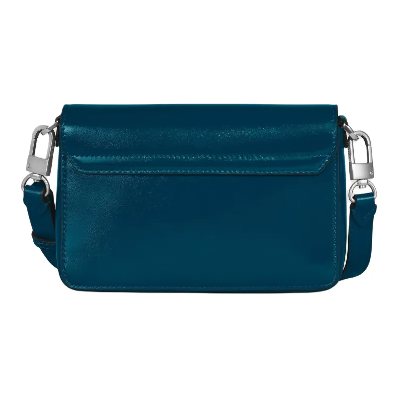 MONTBLANC Meisterstuck Full Grain Cow Leather Messenger Bag, Shoulder Bag, Crossbody Bag Mini Men's Cyprus Blue-3