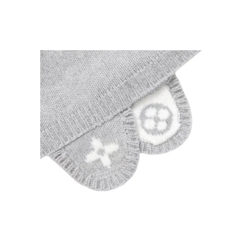 LOUIS VUITTON Cashmere Beanies Kids' Gray-2