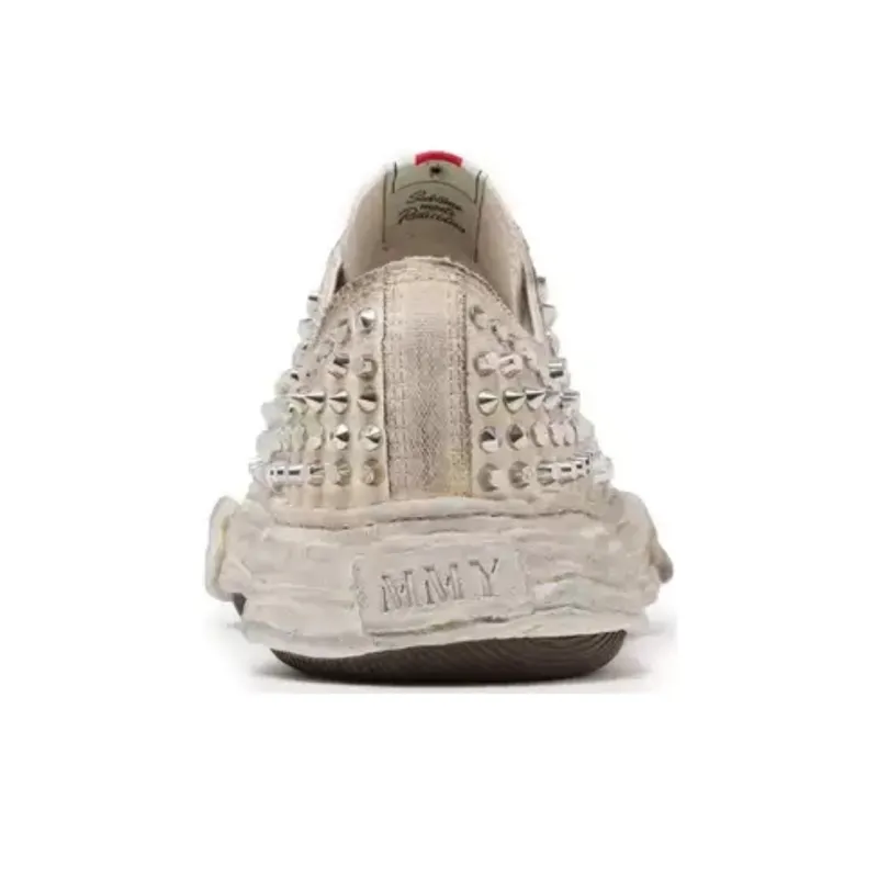 MIHARA YASUHIRO Slip Resistant Shock Absorbers Low Top Skateboard Shoes Men's White-3