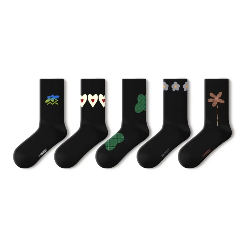 Primeet Mid Calf Socks Women's 5 Pack-3