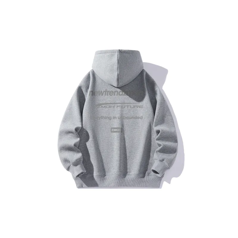 ZMOH Fleece Lined Hoodie Unisex Couple's-9