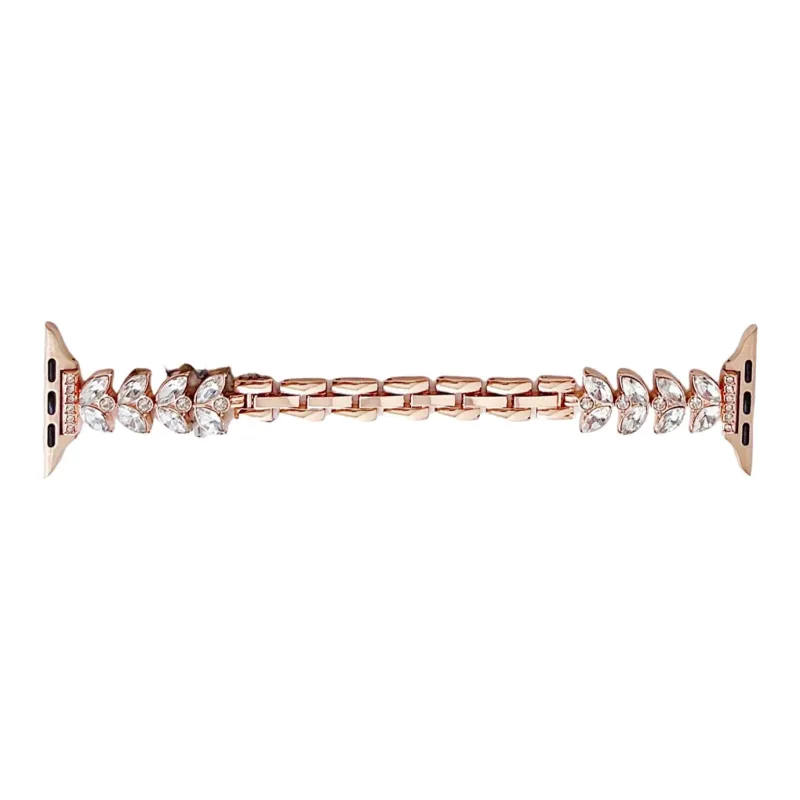 NCFCK Watch Band Apple Compatibility Rhinestone Embellished Mermaid Diamond Chain Material-8