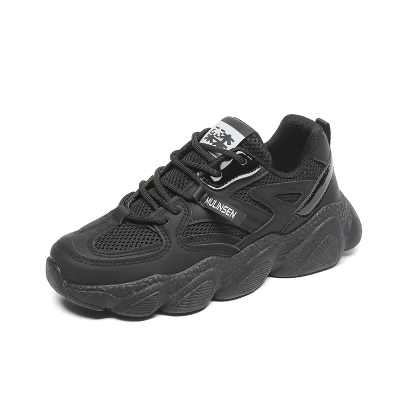 Mulinsen Slip Resistant, Abrasion Resistant, Lightweight, Height Increasing Low Top Chunky Sneakers Women's-1
