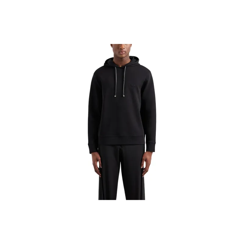 EMPORIO ARMANI Logo Patch Drawstring Hoodie-2