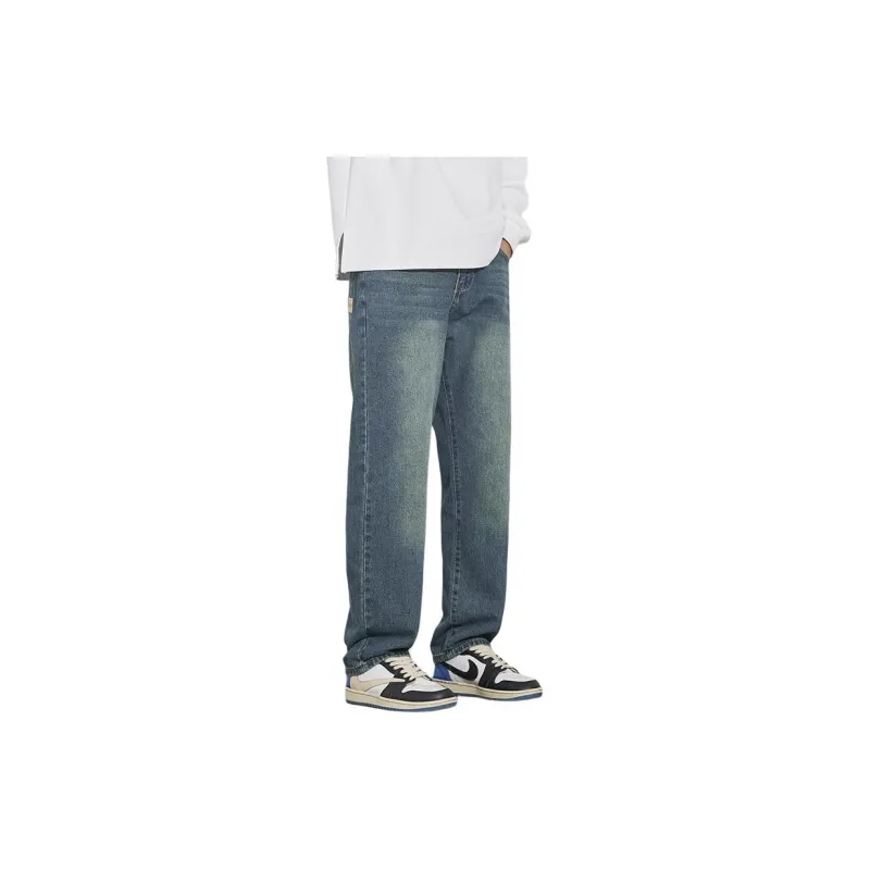 IJRJ Jeans Unisex Vintage Blue-5