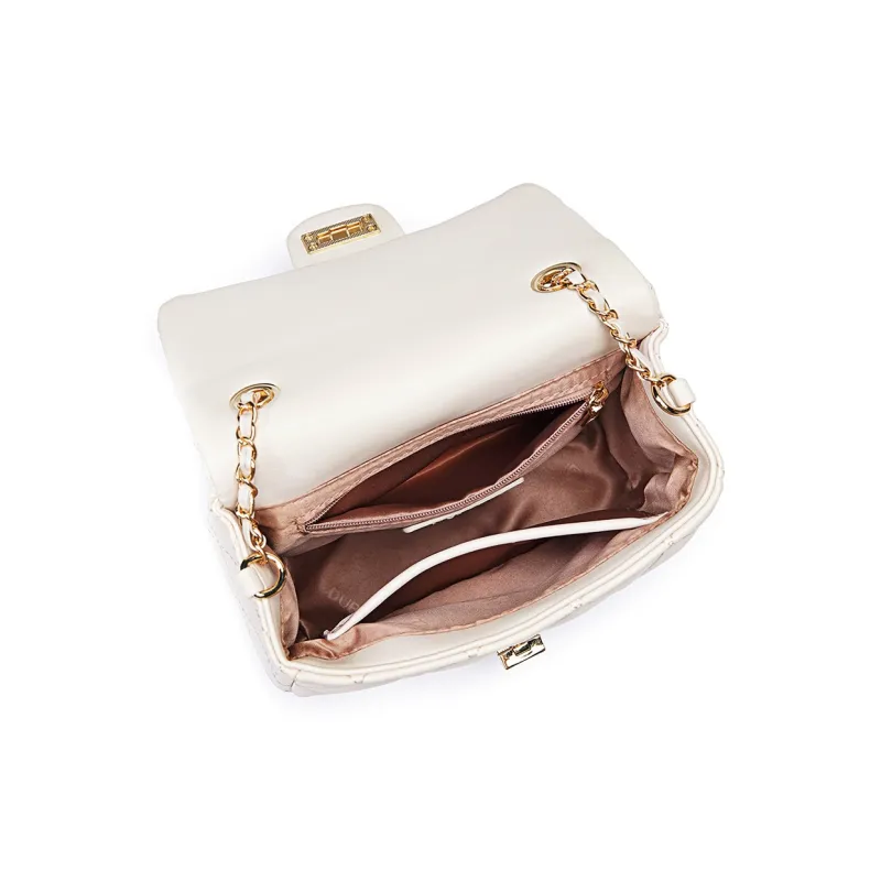 Dubaolu Synthetic Leather Shoulder Bag Mom Bag Women's Black/White-12