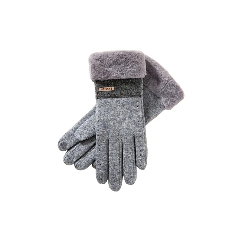 BSELEON Wool Knit Gloves Women's-4