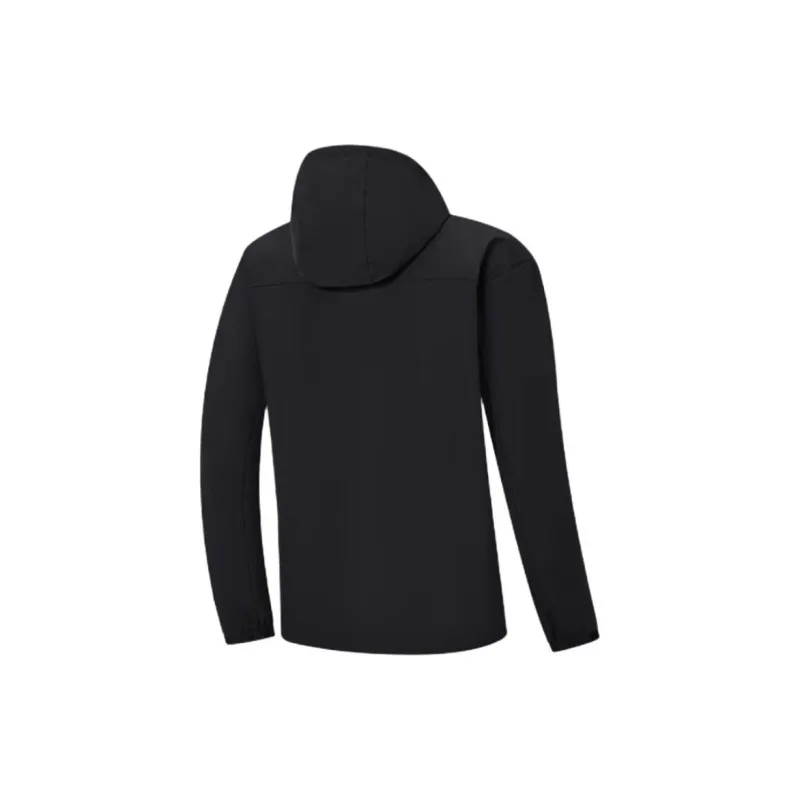 XTEP Variety Training Collection Trench Coat Men's Jet Black-1