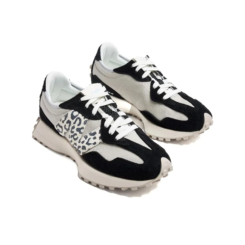 New Balance 327 Black Grey Leopard Women's-2