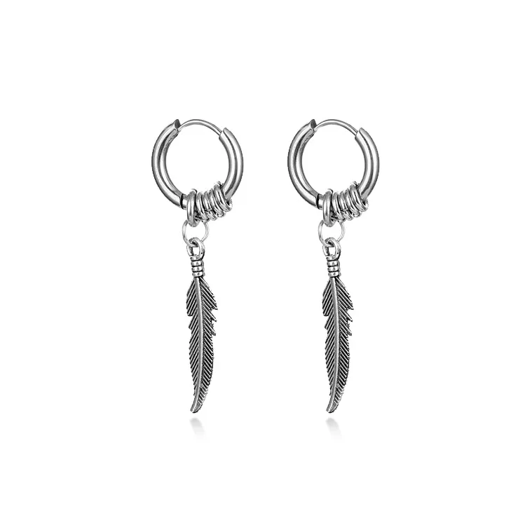 ROGA Titanium Steel Earrings Unisex-2