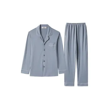 MB Pajama Set Men's Velvet Blue