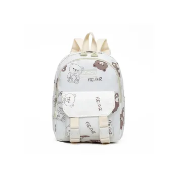 SUN ERATH&U Nylon Backpack Unisex Ecru Black Pink Light Green Lake Blue