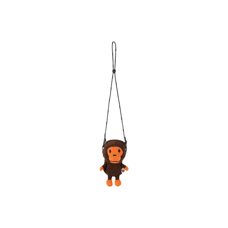 A BATHING APE Polyester Shoulder Bag Crossbody Bag Cell Phone Pouch Regular Women's Brown-2