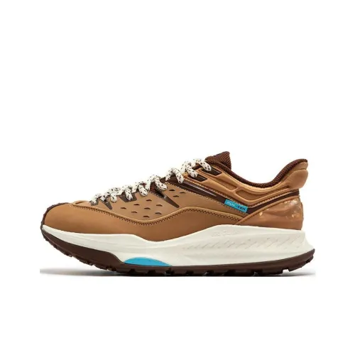 361° Military Sunset Series Cushioned Wear-Resistant Water-Resistant Slip-Resistant Low-Top Running Shoes Men's Brown