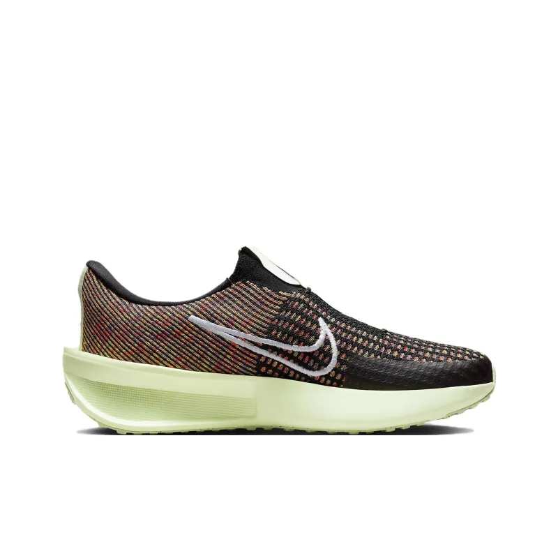 Nike Interact Run Cushioning Lightweight Low Top Running Shoes Women's Black Orange-1